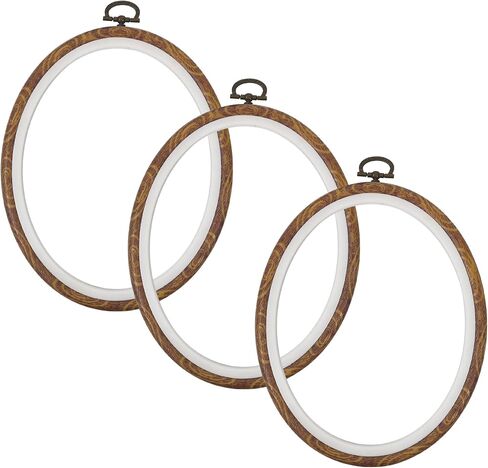Resin Decorative Embroidery Hoop - 3 Square Pieces 10*7 inch Cross Stitch Hoops Set, Resin Embroidery Frame for Display Sewing Craft Hanging Ornament in Saudi Arabia