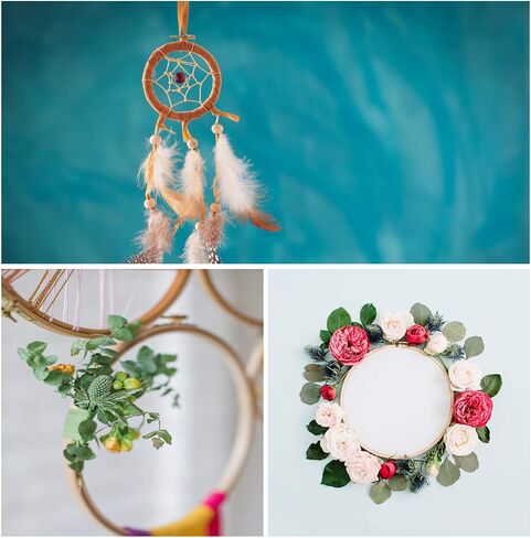 Sherbo 10, 11 and 12 Inch Embroidery Hoops, Set of 3 Beech Wood Hoops in Kuwait