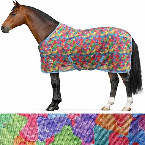 Gummy Bear Collage Fly Sheet with Leg Straps in Saudi Arabia