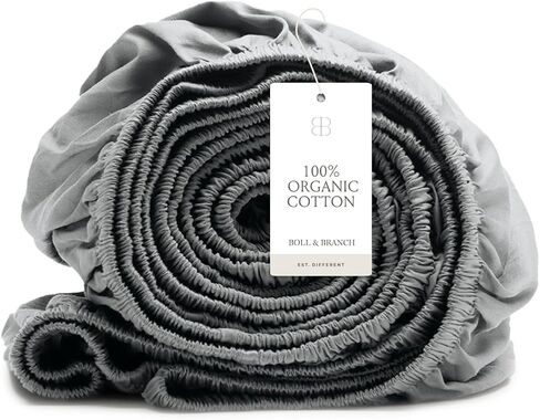 BOLL & BRANCH Signature Hemmed Fitted Sheet, Shore, King in Saudi Arabia