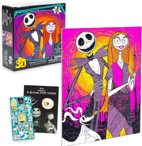 Nightmare Before Christmas Jigsaw Puzzle for Kids, Ages 3-5 - 1 Pack Bundle in Saudi Arabia
