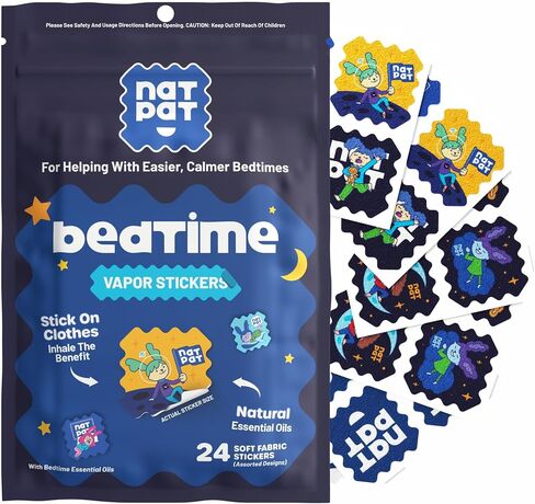 BUZZPATCH SleepyPatch Sleep Promoting Stickers for Kids and Adults (24 Pack) - All Natural, Chemical and Drug Free Sleep Support, Melatonin Free, Children’s Sleep Aid, Promotes Healthy Sleep Cycles in Kuwait