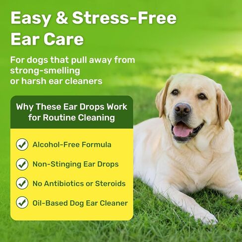 puyrzoe Dog Ear Cleaner Solution, Dog Ear Drops for Wax & Odour Care, 60 ml in Saudi Arabia