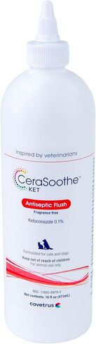 CeraSoothe® KET Antiseptic Flush for Dogs & Cats – Antifungal & Antibacterial Ear and Skin Cleanser, 16 oz in Kuwait