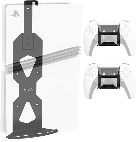 VIVO Steel Wall Mount Bracket Designed for PS5 Gaming Console, Vertical Display for PlayStation 5, Open Design, Black, MOUNT-PS5B in Kuwait