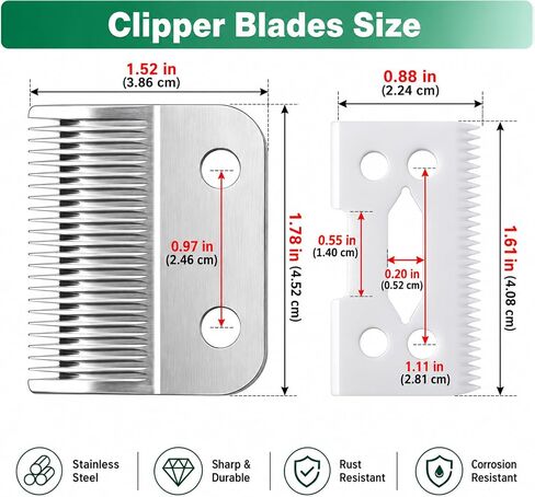 Replacement Clipper Blade Compatible with Wahl #30-15-10(1037-400) Pro Ion in Kuwait
