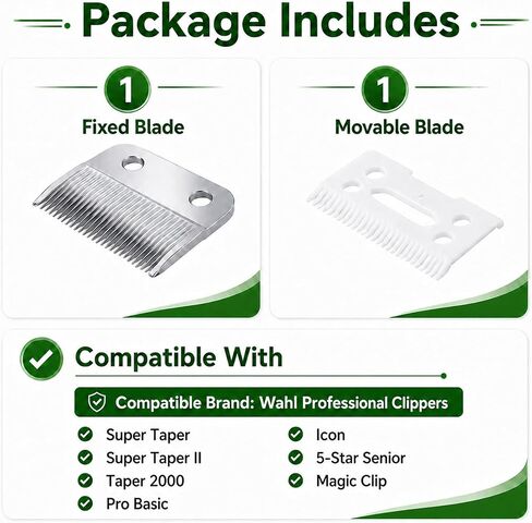 Replacement Clipper Blade Compatible with Wahl #30-15-10(1037-400) Pro Ion in Kuwait