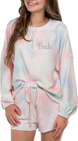 Bride Pajama Set, Bride Pajamas for Wedding Day, Bride PJs, Bride Lounge Wear, Bride Pajama Set in Kuwait