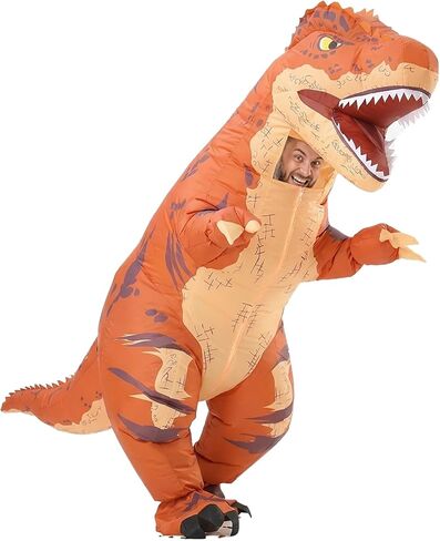 زي MXoSUM قابل للنفخ على شكل T-rex للبالغين زي ديناصور مفجر مضحك دينو للهالوين زي تنكري للحفلات in Kuwait