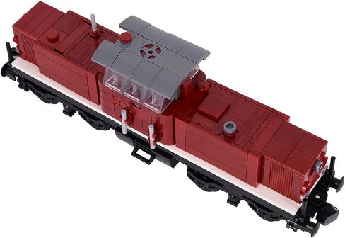 Train Building Block Rail Car – Single Carriage Expansion for MOC Trains, Works with All Major Brands in Kuwait