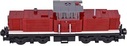 Train Building Block Rail Car – Single Carriage Expansion for MOC Trains, Works with All Major Brands in Kuwait