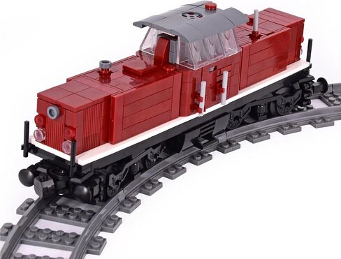Train Building Block Rail Car – Single Carriage Expansion for MOC Trains, Works with All Major Brands in Kuwait