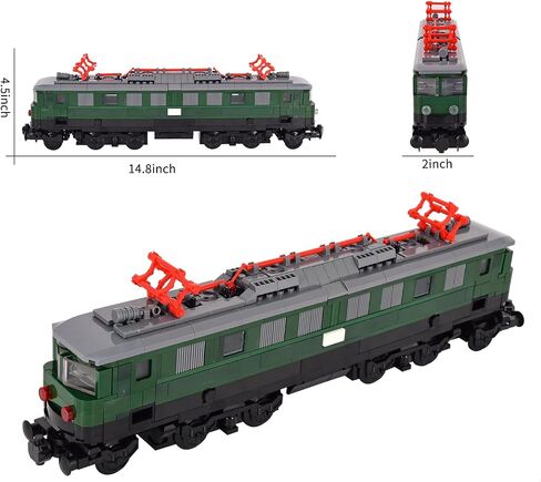 Train Building Block Carriage Kit Single Rail Car Model for MOC Railway Creations, Compatible with All Major Brick Brands, Creative Expansion Set in Kuwait