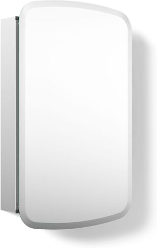KOHLER 3073-NA Archer 20" W x 31" H Aluminum Single-Door Bathroom Medicine Cabinet with Mirror, Recessed or Surface Mount Bathroom Wall Cabinet, Beveled edges in Kuwait