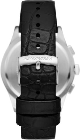 Emporio Armani Men's Stainless Steel Chronograph Dress Watch with Steel or Leather Band in Kuwait