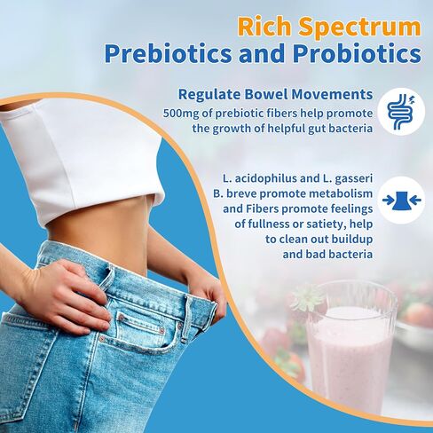 ZEBORA Probiotics for Women, Men and Kids, Prebiotics and Probiotics Powder for Digestive and Immune Gut Health - Support Healthy-Respiratory-System Gluten Free and Non GMO, 30 Packets in Kuwait
