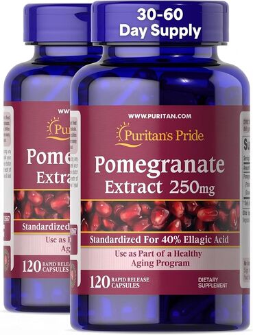 Puritan's Pride Pomegranate Extract, 250 Mg, 120 Count in Kuwait
