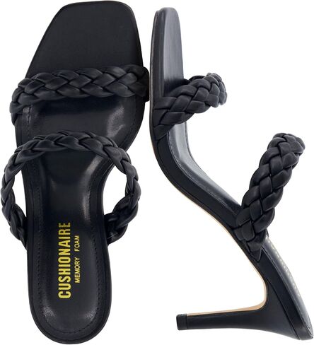 CUSHIONAIRE Women's Pippa braided dress sandals +Memory Foam, Wide Widths Available in Kuwait