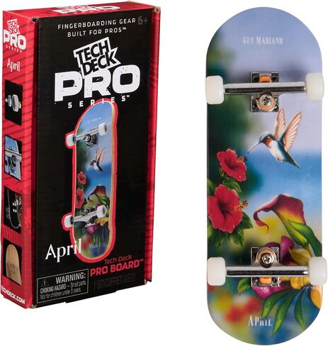 TECH DECK, April Pro Series Finger Board with Storage Display, Built for Pros; Authentic Mini Skateboards, Kids Toys for Ages 6 and up in Saudi Arabia