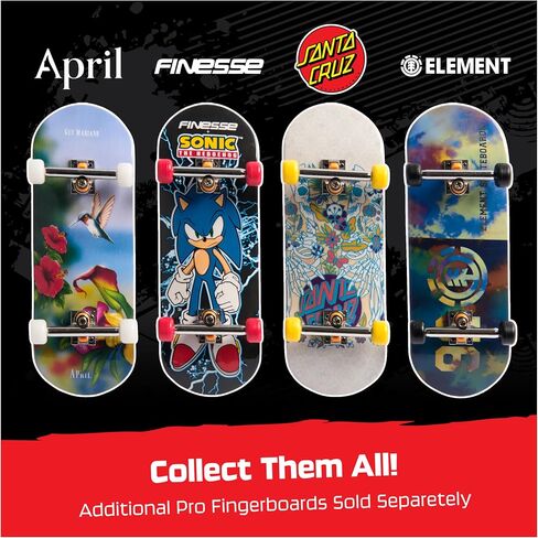 TECH DECK, April Pro Series Finger Board with Storage Display, Built for Pros; Authentic Mini Skateboards, Kids Toys for Ages 6 and up in Saudi Arabia