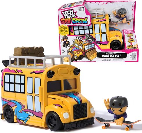 TECH DECK SK8 Crew 2-in-1 Transforming Ultra Sk8 Bus Toy Skatepark in Saudi Arabia