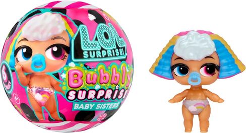 LOL Surprise Bubbly Surprise Baby Sisters – Dolls with Color Change Reveal, On-the-Go Play, 4 Total Surprises – Collect All 6! Gift for Kids Ages 4+ in Kuwait