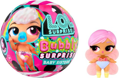 LOL Surprise Bubbly Surprise Baby Sisters – Dolls with Color Change Reveal, On-the-Go Play, 4 Total Surprises – Collect All 6! Gift for Kids Ages 4+ in Kuwait