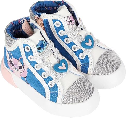 Disney Girls Lilo & Stitch Sneakers - Lilo and Stitch High Top Athletic Shoes - Lilo and Stitch High Top Lace Up Sneakers in Kuwait