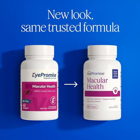 EyePromise Age Related Eye Vitamin Plus - Softgel Capsules with No Zinc, Containing Lutein, Vitamin C, D, E, Omega-3 Fish Oil, and Zeaxanthin in Saudi Arabia