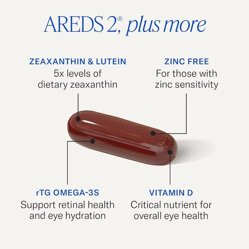 EyePromise Age Related Eye Vitamin Plus - Softgel Capsules with No Zinc, Containing Lutein, Vitamin C, D, E, Omega-3 Fish Oil, and Zeaxanthin in Saudi Arabia