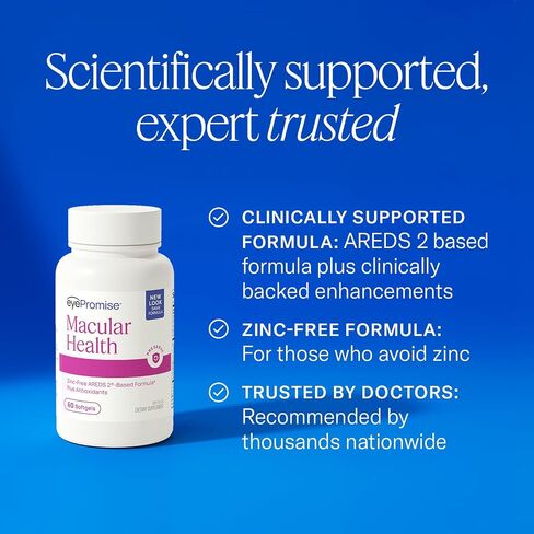 EyePromise Age Related Eye Vitamin Plus - Softgel Capsules with No Zinc, Containing Lutein, Vitamin C, D, E, Omega-3 Fish Oil, and Zeaxanthin in Saudi Arabia