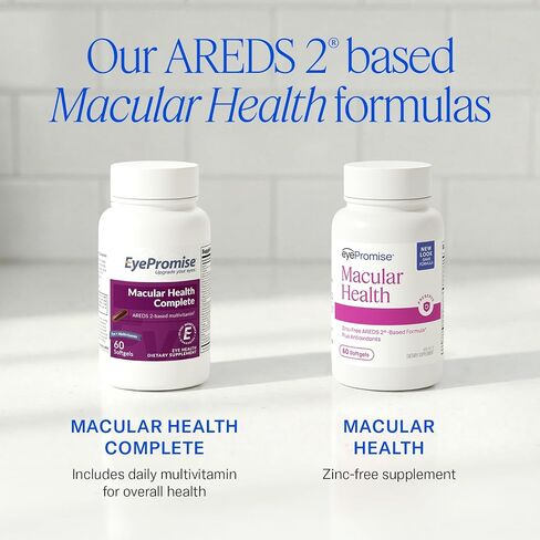 EyePromise Age Related Eye Vitamin Plus - Softgel Capsules with No Zinc, Containing Lutein, Vitamin C, D, E, Omega-3 Fish Oil, and Zeaxanthin in Saudi Arabia