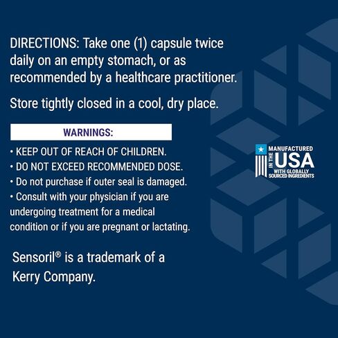 Life Extension Optimized Ashwagandha - Stress management supplement for a healthy stress response, focus, memory, stress relief - vegetarian, gluten-free, non-GMO, 60 capsules in Kuwait