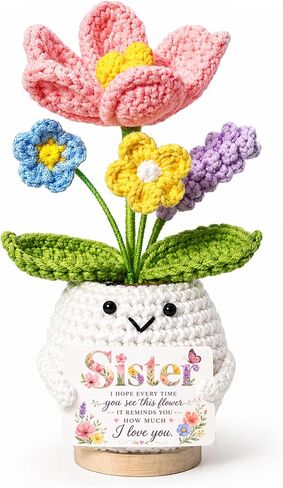 Sister Birthday Gifts, Crochet Flower Gifts for Sister Gifts from Sisters in Saudi Arabia