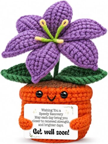 Boss Day Gifts for Women，Lily Crochet Boss Birthday Gift in Saudi Arabia