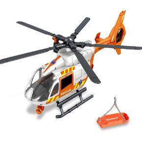 Wenbeier Big Helicopter Toy for Kids,Military & Airforce Helicopter Toy with Hanging Basket, Lights and Sound, Rescue Vehicles Toys for Boys & Girls 3 4 5 6 7 Years Olds (Military) in Kuwait