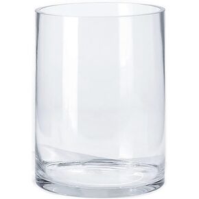 CYS EXCEL Cylinder Clear Glass Vase (H:5.9" D:5.9") | Multiple Size Choices Glass Flower Vase Centerpieces | Hurricane Floating Candle Holder Vase in Saudi Arabia