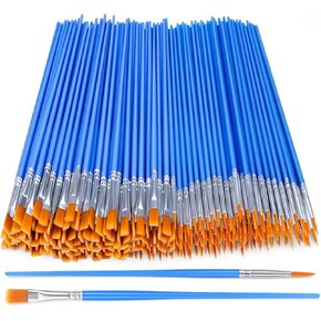 AROIC Small Paint Brushes Bulk,130pcs Nylon Hair Round Detail Brushes in Kuwait