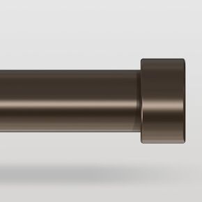 Silver Curtain Rods for Windows 48 to 84 Inch(4-7 Feet),1" Diameter Drapery Rods with Modern Style End Cap Finials,Size:36-88 Inch,Antique Silver in Saudi Arabia