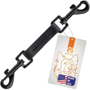 Biothane Collar Safety Backup Clip | Dual Rotating Metal Clasps in Kuwait