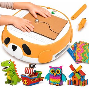 Cardboard Cutter for Kids – Safe Craft Tool for DIY Cardboard Projects, Bladeless Safety Knife for Kids Ages 5+, STEM & STEAM Educational Toy for Building, Engineering, Upcycling Art & School Crafts in Saudi Arabia