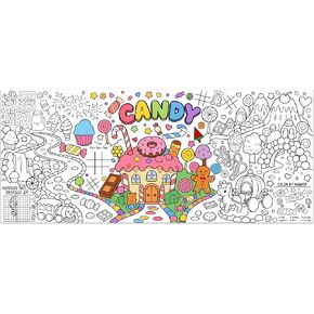 Dvbonike Jumbo Halloween Mandala Coloring Poster Giant Color-in Paper Poster with Castle Pumpkin Ghost 55 x 23.6 inch DIY Paint Blank Art Banner Tablecloth Decor for Kids Theme Party Activity Supplies in Saudi Arabia