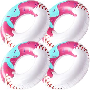 4 Pcs 24 Inch Pixel Party Pool Floats, Summer Beach Toys for Kids in Kuwait
