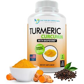 Turmeric Curcumin with Triphala - 2250mg/d - Veggie Caps - 95% Curcuminoids with Black Pepper Extract (Bioperine) - 750mg Capsules - 100% Organic - Most Powerful Turmeric Supplement (180 Count) in Saudi Arabia