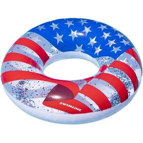 Swimline Pool Ring – Inflatable Lounge Float with Fun Design for Adults & Teens – Durable Vinyl Ring for Pool, Lake, or Beach – Easy to Inflate and Store in Kuwait