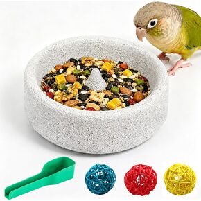 Bird Feeding Dish Small Parrot Food Bowl Birdcage Water Feeder in Kuwait
