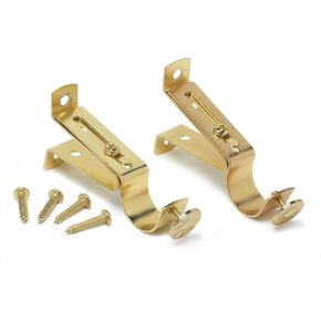 Achim Home Furnishings Fantasia Replacement Bracket for Fantasia Single Curtain Rods, Metal Color – 2 Brackets & Hardware Included in Saudi Arabia