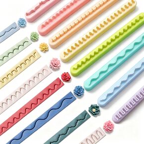 8 Pcs Polymer Clay Petal Cutters, 3D Flower Making Tools with Unique Edge Designs, Clay Cutting Tools for Handmade Flowers, Jewelry Making, DIY Crafts & Polymer Clay Projects in Saudi Arabia