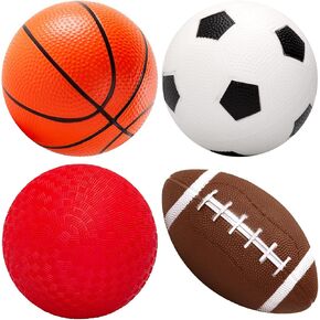 Soft Sports Balls for Kids, 7 Pack Outdoor Toys 5" Small Balls Set in Kuwait