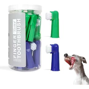 20Pcs Dog Finger Toothbrush with Soft Nylon Bristles 2.36in/6cm in Kuwait